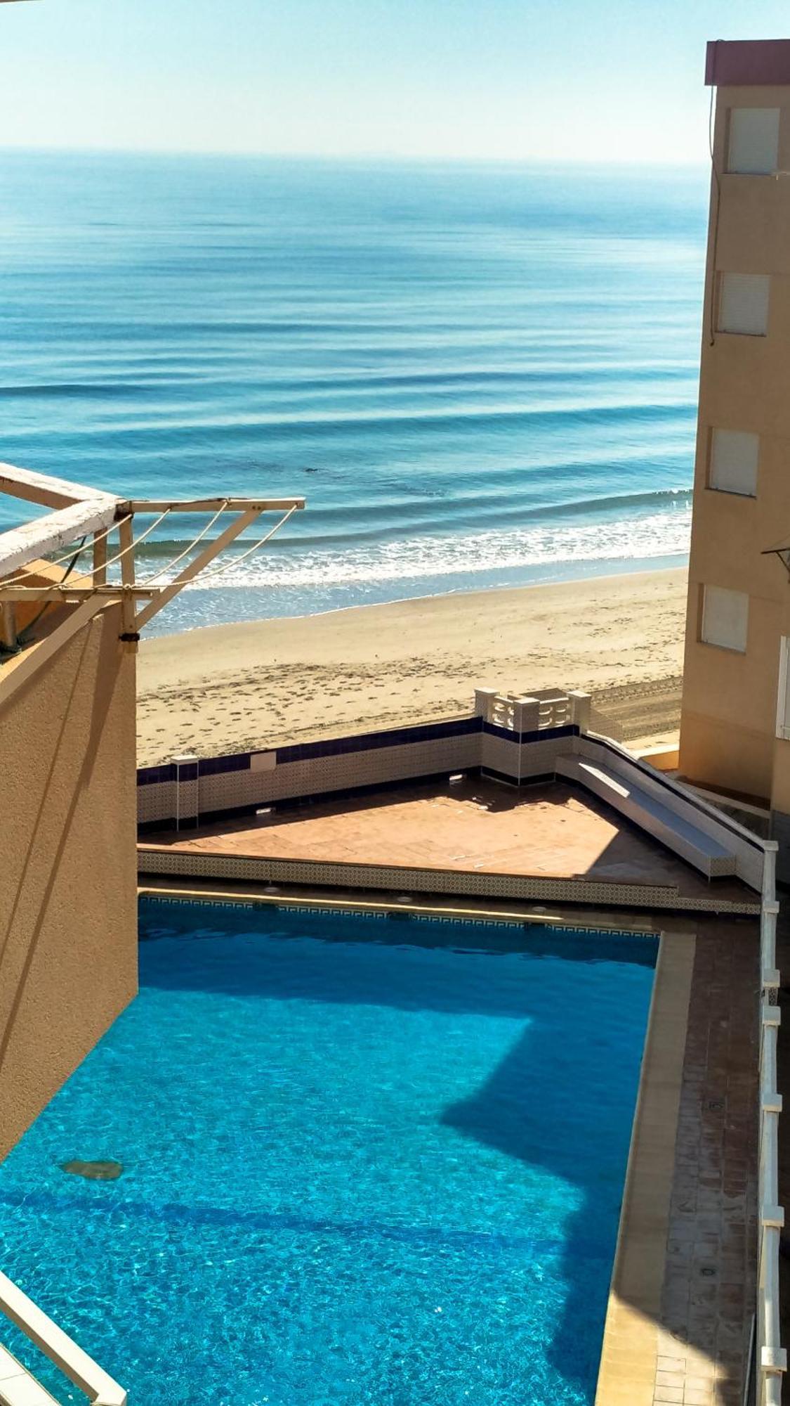 Bright Studio With The Seaview And Swimming Pool Apartment ลามังกา เดล มาร์เมนอร์ ภายนอก รูปภาพ
